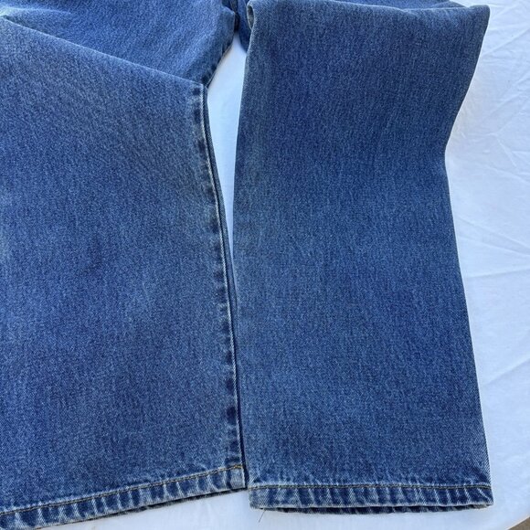 Basic Editions Straight Denim Jeans Men's 38Wx30L Blue Cotton 5 Pockets - Picture 16 of 16